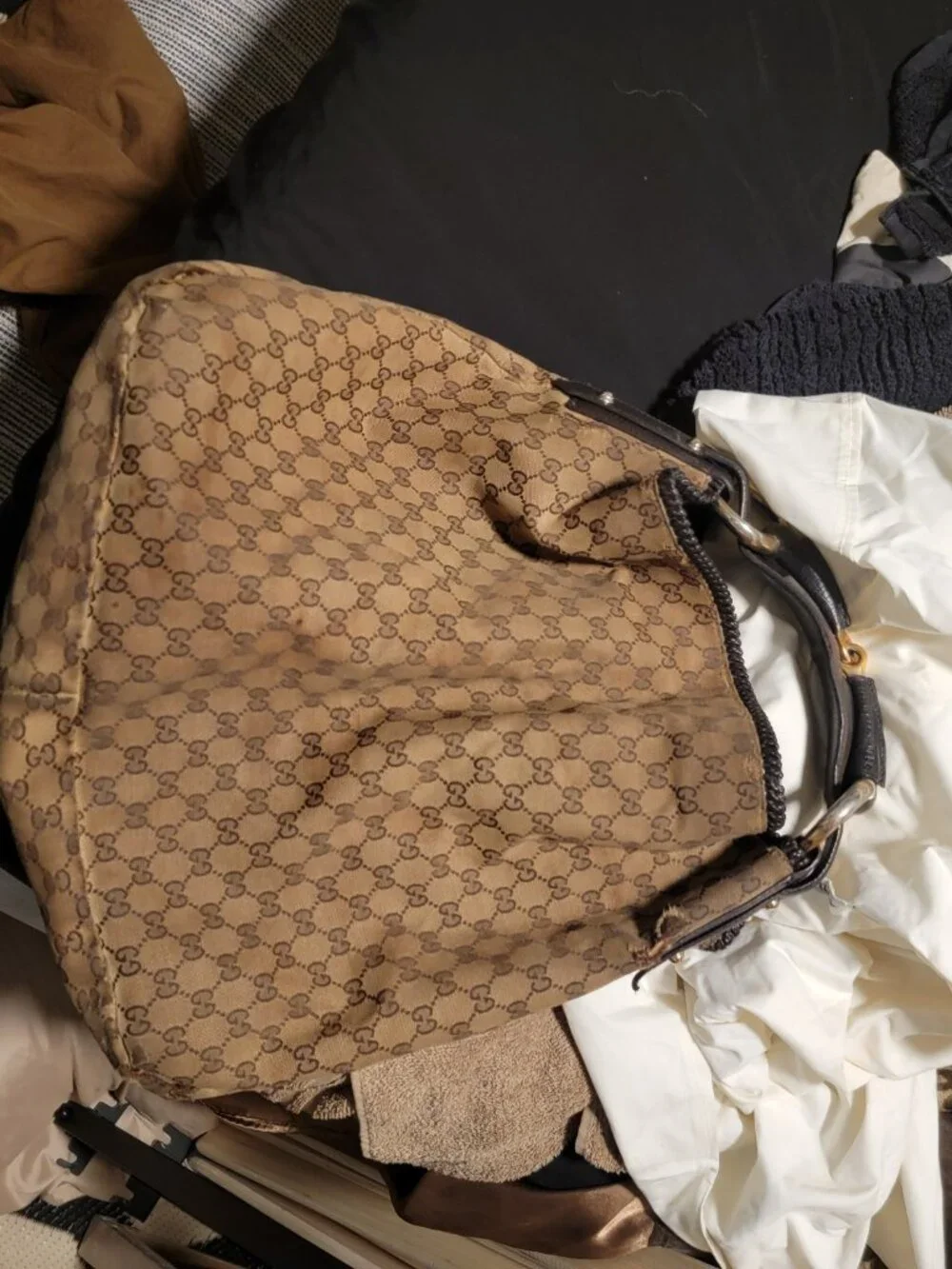 Authentic Gucci Brown Monogram Bag